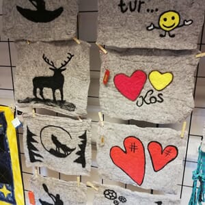 Sitteunderlag med dekor